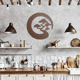 Enso Bonsai Metal Wall Art