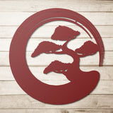 Enso Bonsai Metal Wall Art