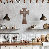 Faith Cross Metal Wall Art