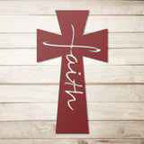 Faith Cross Metal Wall Art