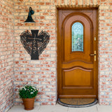 Faith Cross with Wings Metal Wall Art