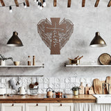 Faith Cross with Wings Metal Wall Art