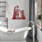 Father Son Motocross Monogram