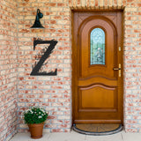 Floral Letter Metal Wall Art