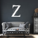 Floral Letter Metal Wall Art