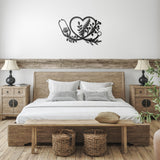 Floral Stethoscope Metal Wall Art