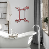 Gemini Floral Metal Wall Art