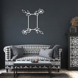 Gemini Floral Metal Wall Art