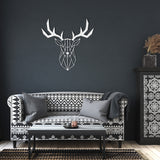 Geometric Deer Metal Wall Art