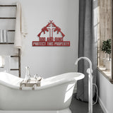 God and Guns Protect this Property Metal Sign