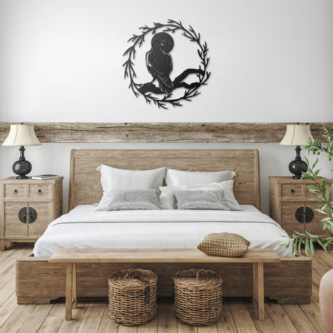 Gothic Crow Metal Wall Art