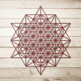 Grid of Life Sacred Geometry Metal Wall Art