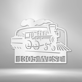 Coal Train Monogram - Steel Sign