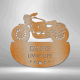 Rubber to the Road Monogram - Steel Sign