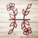 Pisces Floral Metal Wall Art