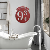 Platform 9 and 3 Quarters Metal Sign