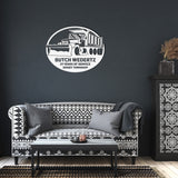 Plow Dump Truck Metal Wall Art