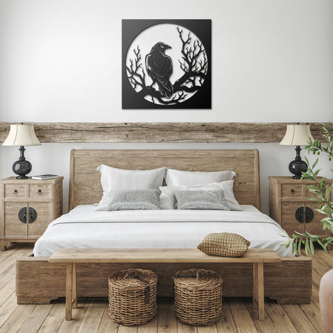 Raven Metal Wall Art