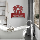 Ruler of The Kitchen Utensils Metal Wall Art