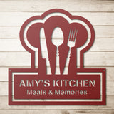 Ruler of The Kitchen Utensils Metal Wall Art