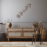 Sagittarius Floral Metal Wall Art