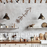 Sagittarius Floral Metal Wall Art