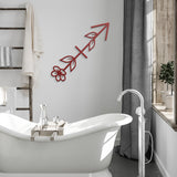 Sagittarius Floral Metal Wall Art