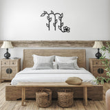 Scorpio Floral Metal Wall Art