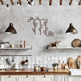 Scorpio Floral Metal Wall Art