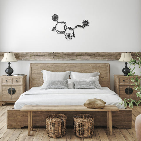 Serotonin Floral Metal Wall Art
