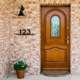 Surfboard House Number Metal Sign