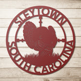 Turkey Hunting Metal Sign