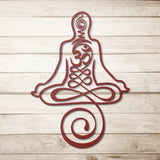 Unalome Yoga Metal Wall Art