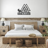 Valknut Raven Metal Art