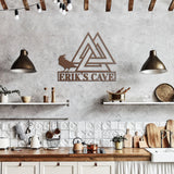 Valknut Raven Metal Art