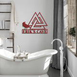 Valknut Raven Metal Art