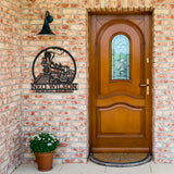 Vintage Train Metal Wall Art