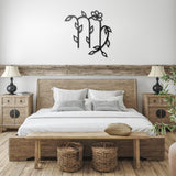 Virgo Floral Metal Wall Art