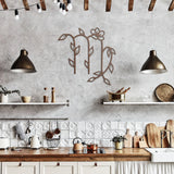 Virgo Floral Metal Wall Art