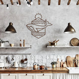 Whale Minimalist Line Wall Art