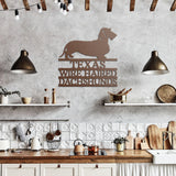 Wire Haired Dachshund Metal Wall Art