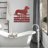 Wire Haired Dachshund Metal Wall Art