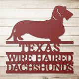 Wire Haired Dachshund Metal Wall Art