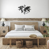World Map Metal Wall Art
