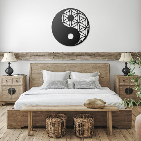 Yin Yang Metal Wall Art