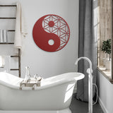 Yin Yang Metal Wall Art