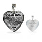 Dear Mom The Worry is Hard Luxury Necklace for Pipeline Mothers