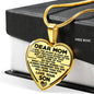 Dear Mom The Worry is Hard Luxury Necklace for Pipeline Mothers