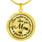 Close Together or Far Apart, You're Forever in My Heart - Love you Mom High Quality Necklace