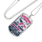 Pipeliner's Mom 18K Gold/Silver Dog TagNecklace!